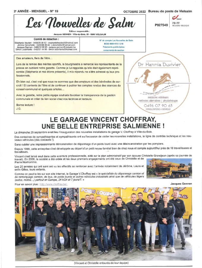 Inauguration du 25 septembre 2022