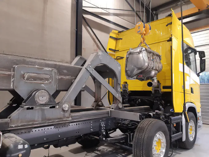 Construction de la dépanneuse Scania S650