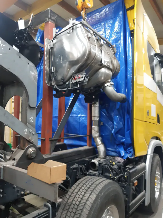 Construction de la dépanneuse Scania S650