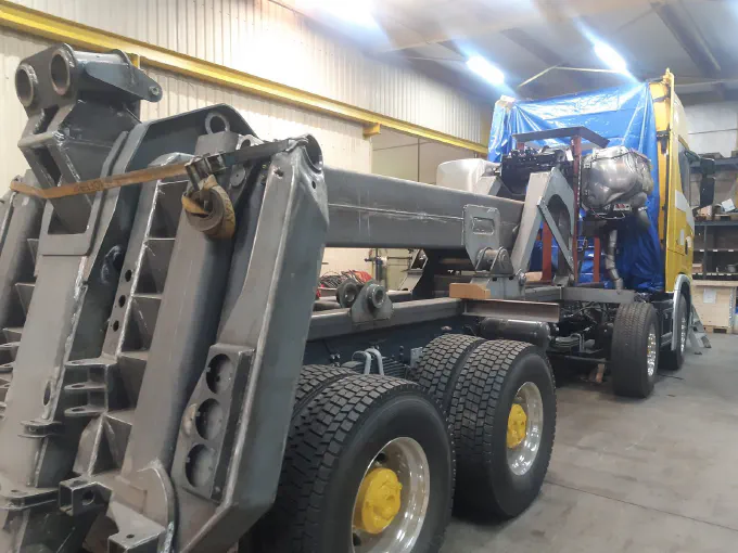 Construction de la dépanneuse Scania S650
