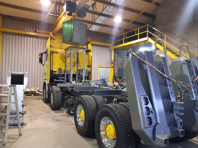 Construction de la dépanneuse Scania S650