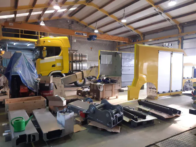 Construction de la dépanneuse Scania S650
