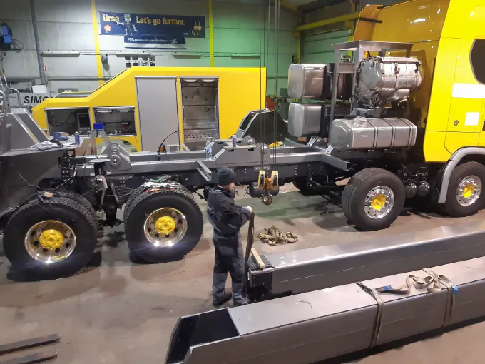 Construction de la dépanneuse Scania S650