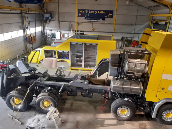 Construction de la dépanneuse Scania S650